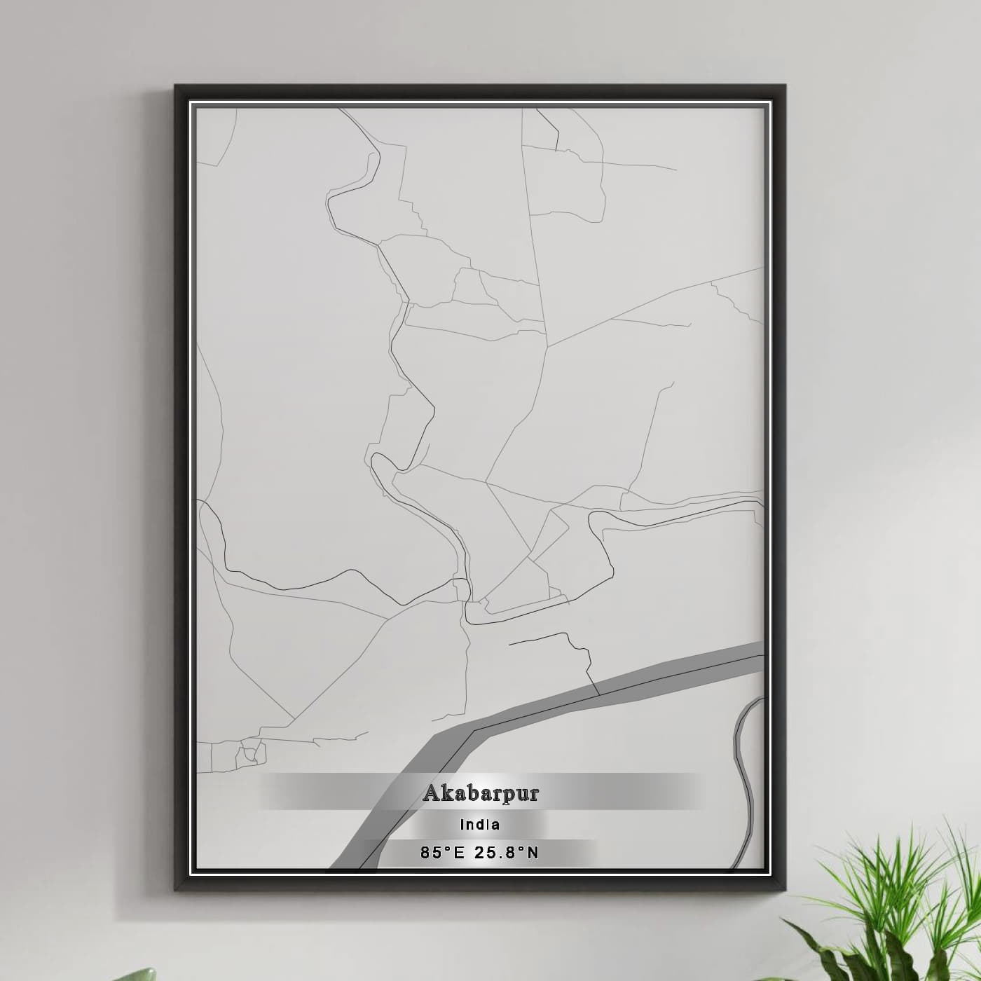 ROAD MAP OF AKABARPUR, INDIA BY MAPBAKES