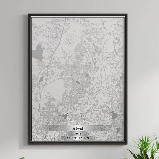 ROAD MAP OF ALWAL, INDIA BY MAPBAKES