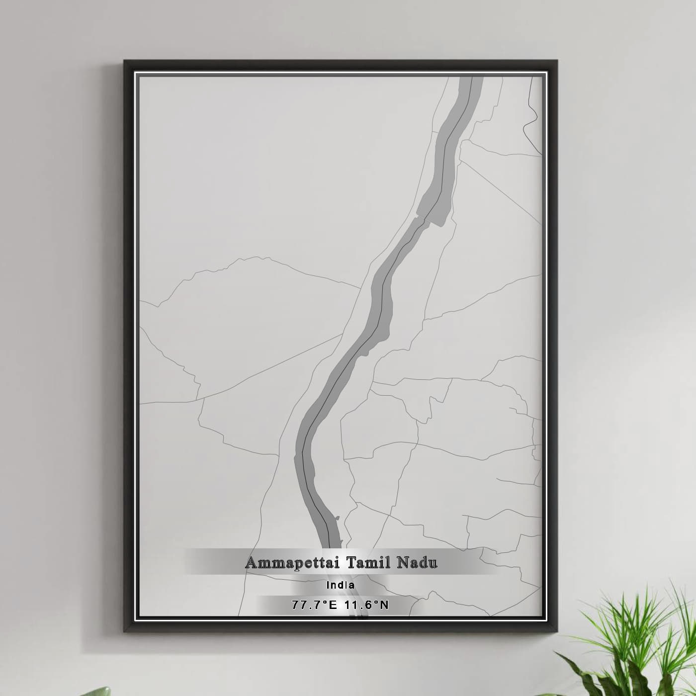 ROAD MAP OF AMMAPETTAI, INDIA BY MAPBAKES