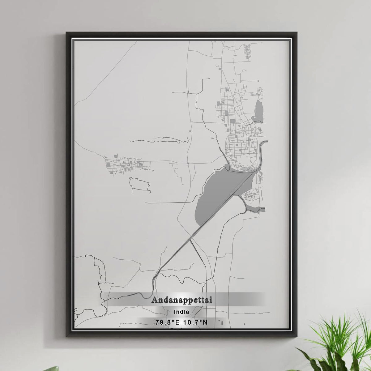 ROAD MAP OF ANDANAPPETTAI, INDIA BY MAPBAKES