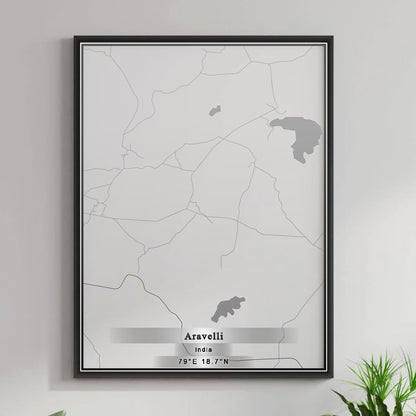 ROAD MAP OF ARAVELLI, INDIA BY MAPBAKES