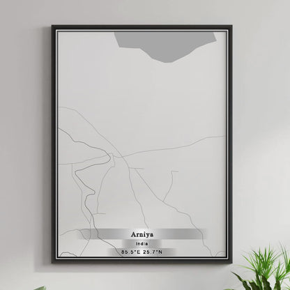 ROAD MAP OF ARNIYA, INDIA BY MAPBAKES