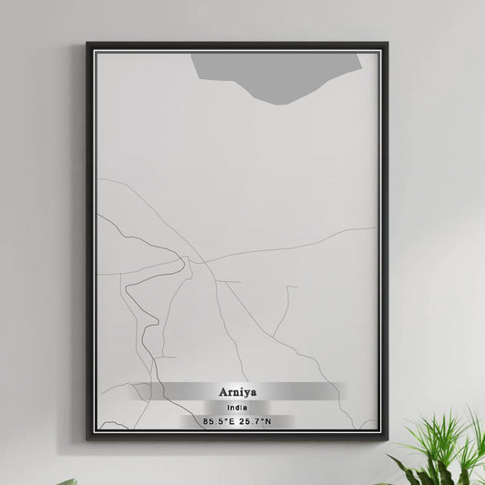 ROAD MAP OF ARNIYA, INDIA BY MAPBAKES