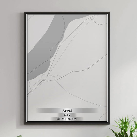 ROAD MAP OF ARWAL, INDIA BY MAPBAKES