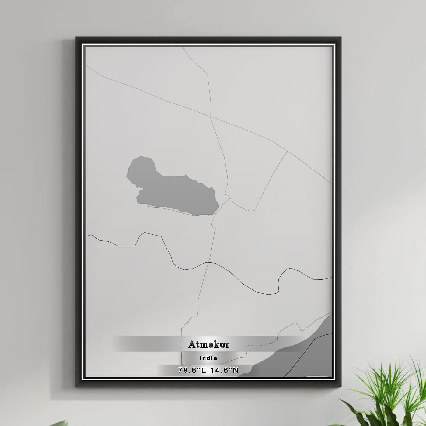 ROAD MAP OF ATMAKUR, INDIA BY MAPBAKES