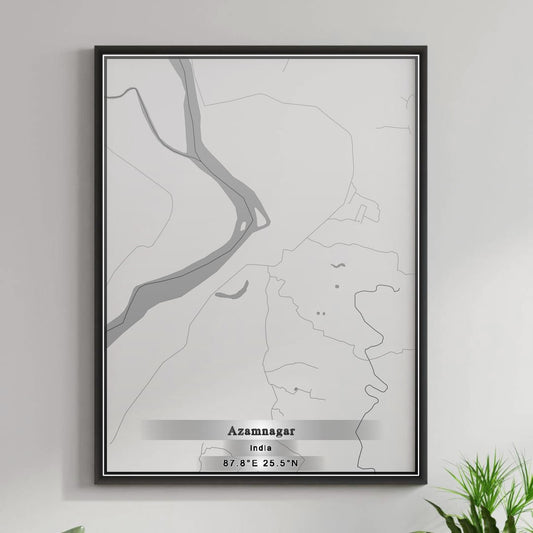 ROAD MAP OF AZAMNAGAR, INDIA BY MAPBAKES