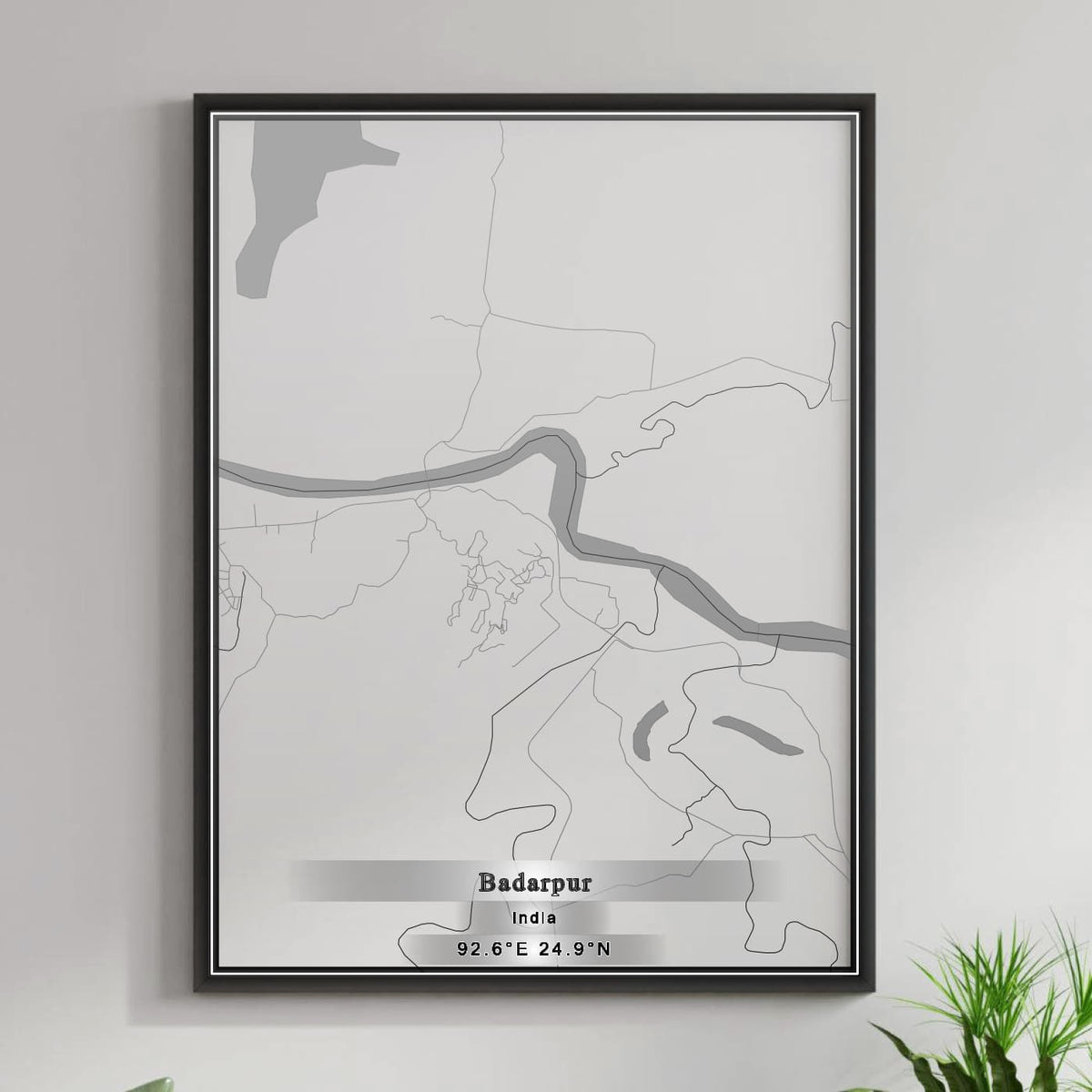 ROAD MAP OF BADARPUR, INDIA BY MAPBAKES