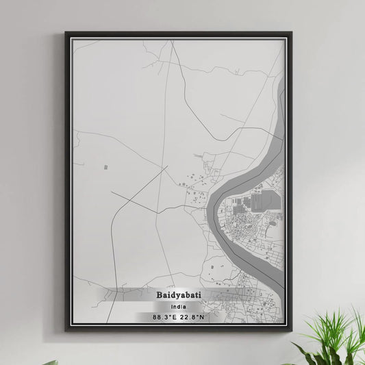 ROAD MAP OF BAIDYABATI, INDIA BY MAPBAKES