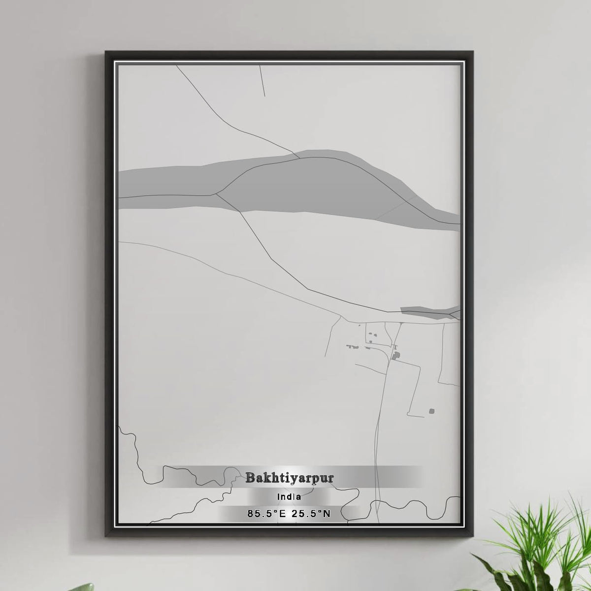 ROAD MAP OF BAKHTIYARPUR, INDIA BY MAPBAKES