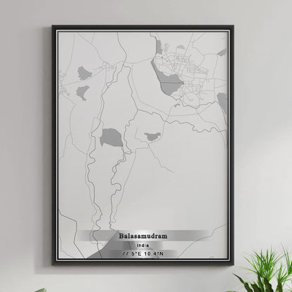 ROAD MAP OF BALASAMUDRAM, INDIA BY MAPBAKES