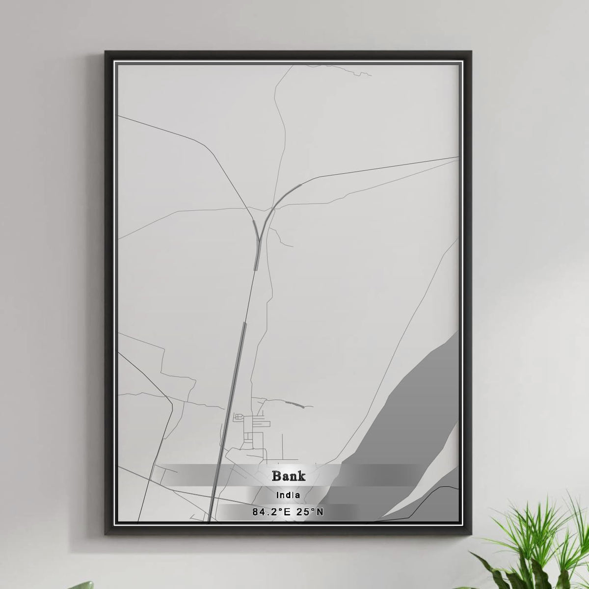 ROAD MAP OF BANK, INDIA BY MAPBAKES