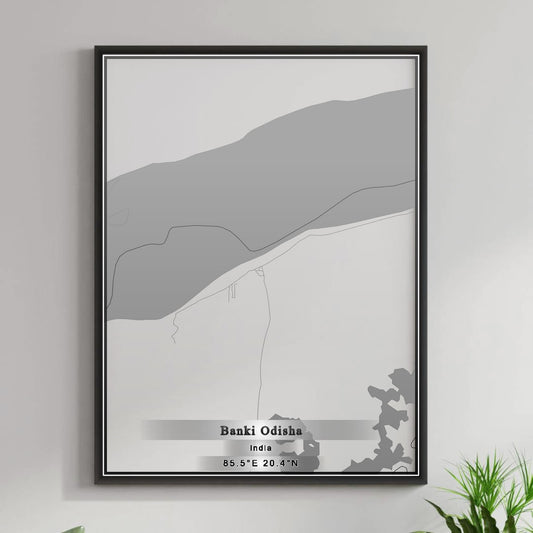 ROAD MAP OF BANKI ODISHA, INDIA BY MAPBAKES