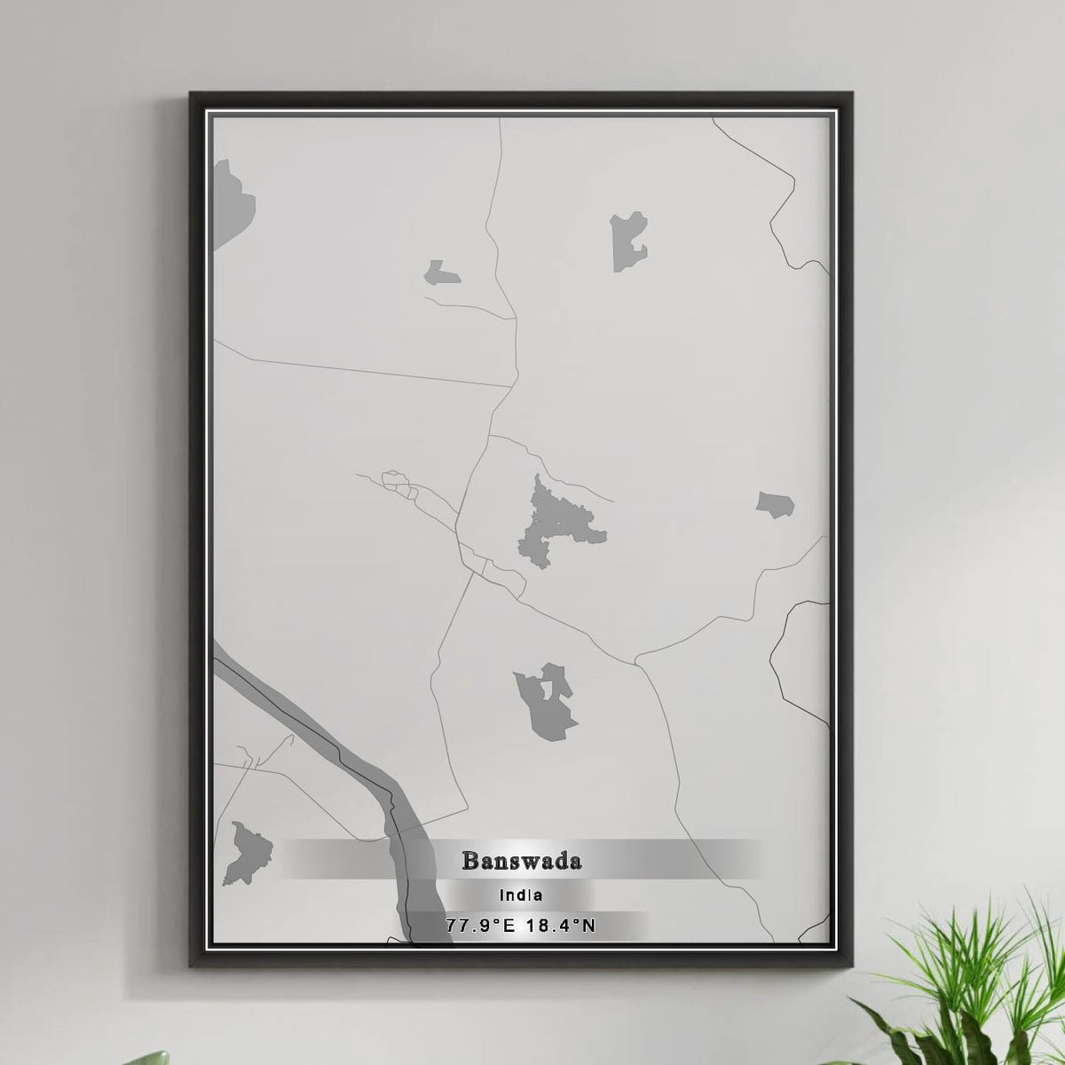 ROAD MAP OF BANSWADA, INDIA BY MAPBAKES