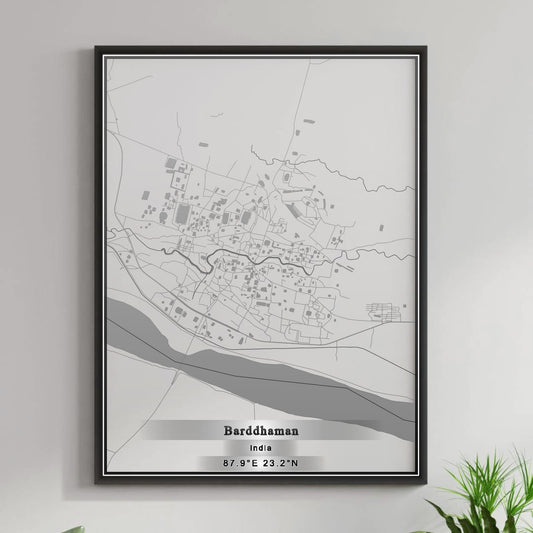 ROAD MAP OF BARDDHAMAN, INDIA BY MAPBAKES