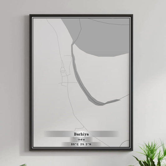 ROAD MAP OF BARHIYA, INDIA BY MAPBAKES