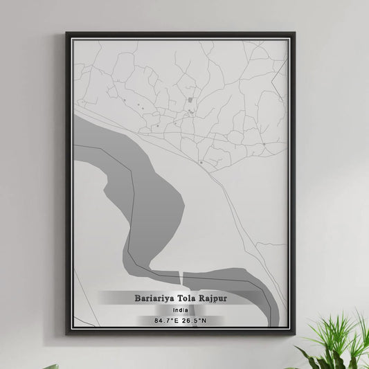 ROAD MAP OF BARIARIYA TOLA RAJPUR, INDIA BY MAPBAKES
