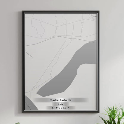 ROAD MAP OF BARKA PARBATTA, INDIA BY MAPBAKES