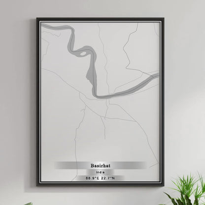 ROAD MAP OF BASIRHAT, INDIA BY MAPBAKES