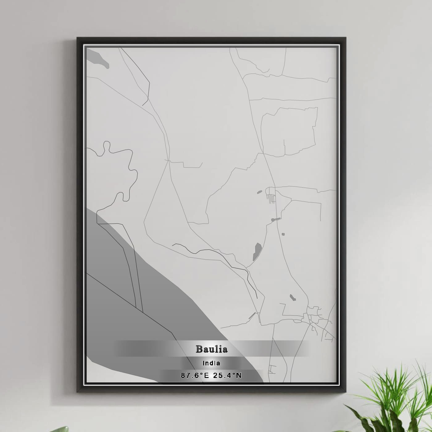 ROAD MAP OF BAULIA, INDIA BY MAPBAKES