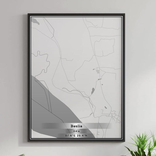 ROAD MAP OF BAULIA, INDIA BY MAPBAKES