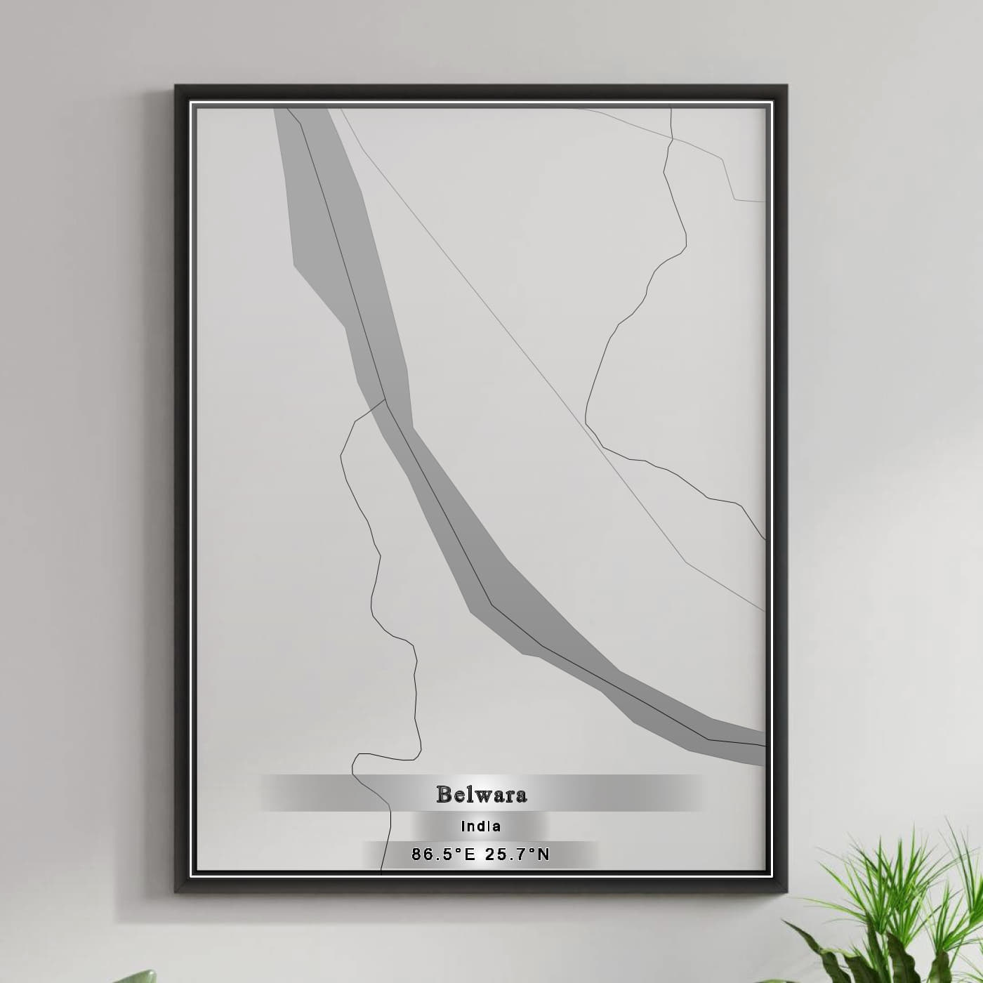 ROAD MAP OF BELWARA, INDIA BY MAPBAKES