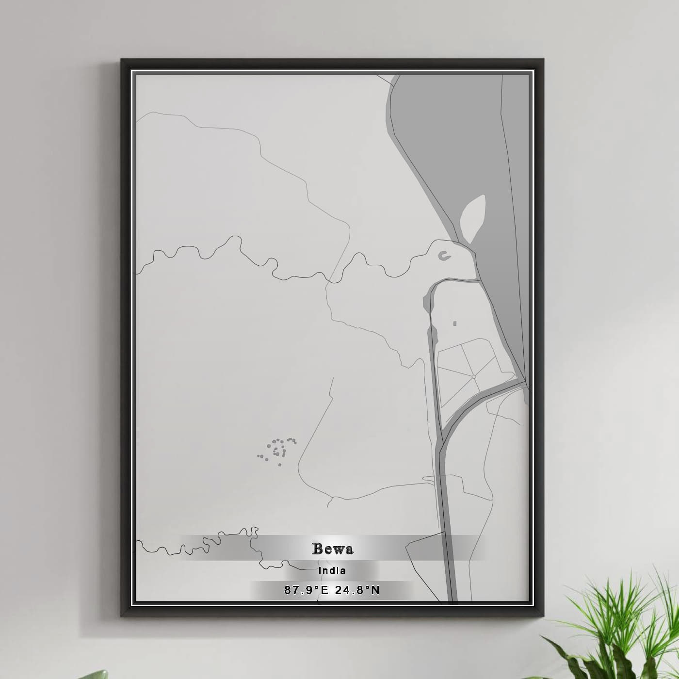 ROAD MAP OF BEWA, INDIA BY MAPBAKES