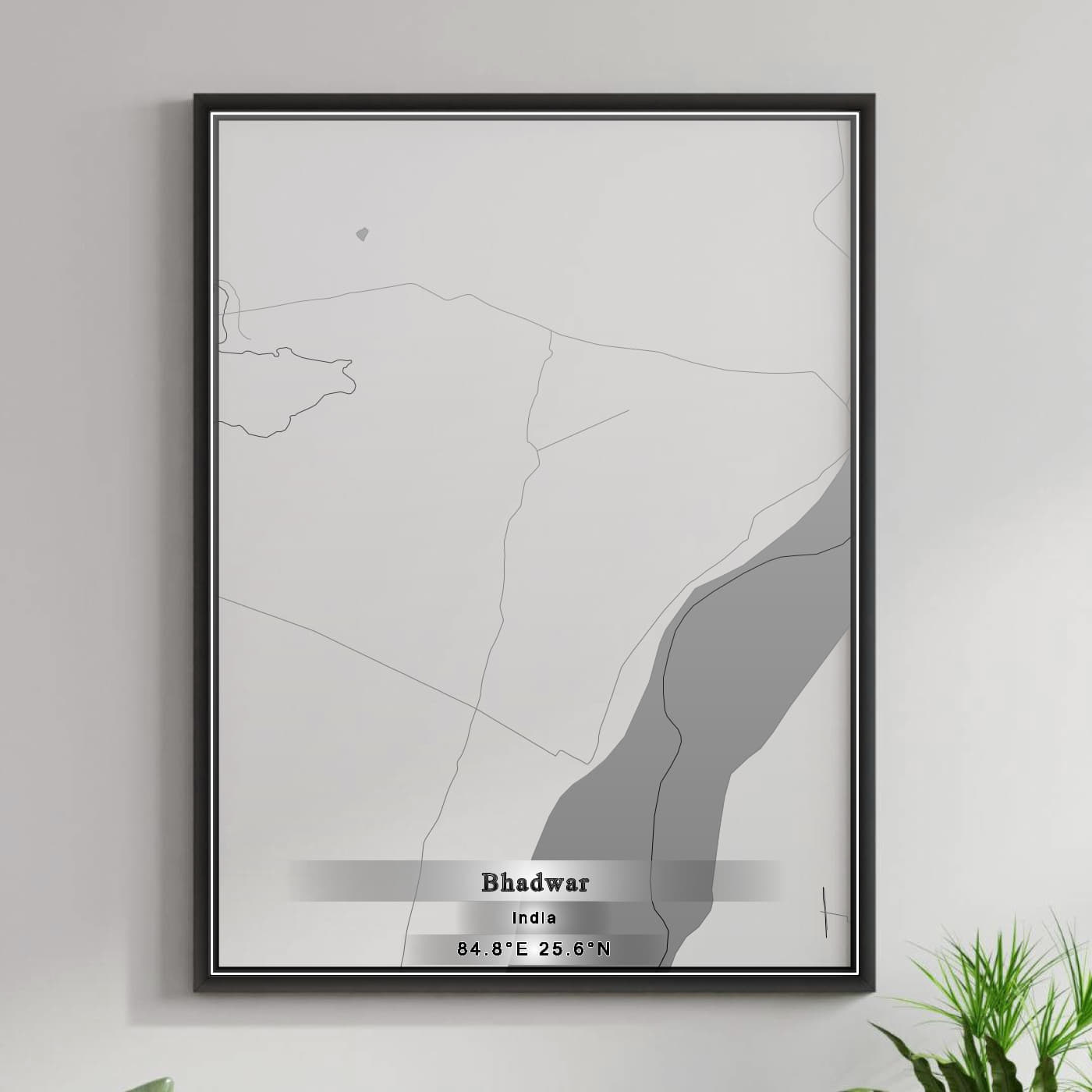 ROAD MAP OF BHADWAR, INDIA BY MAPBAKES