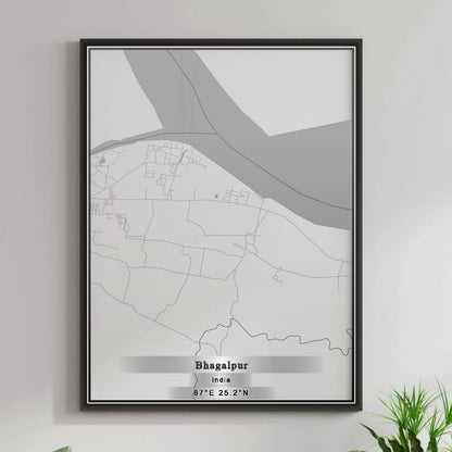 ROAD MAP OF BHAGALPUR, INDIA BY MAPBAKES