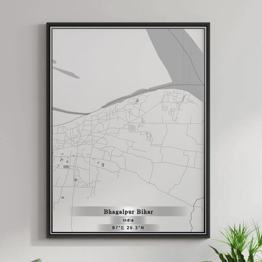 ROAD MAP OF BHAGALPUR BIHAR, INDIA BY MAPBAKES