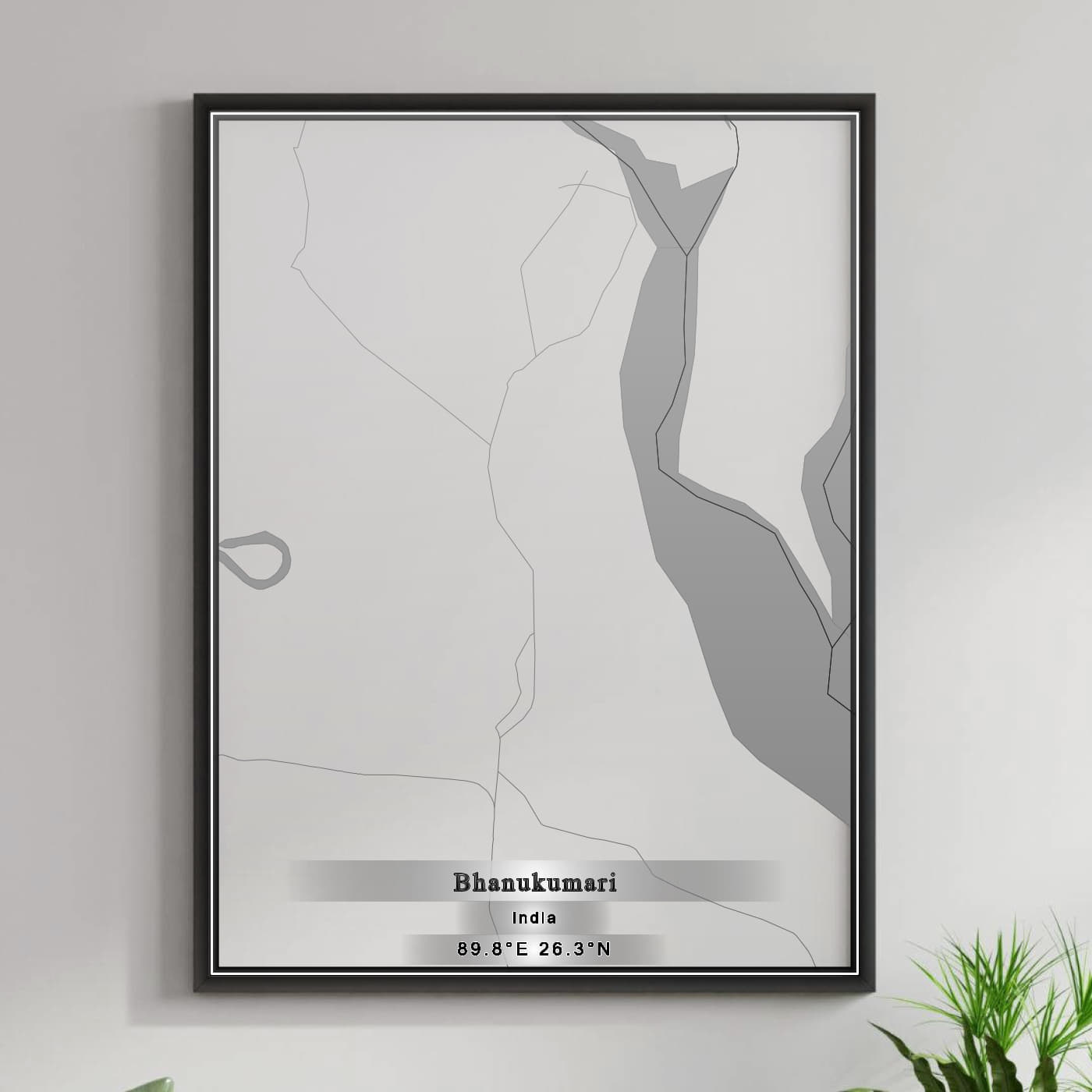 ROAD MAP OF BHANUKUMARI, INDIA BY MAPBAKES