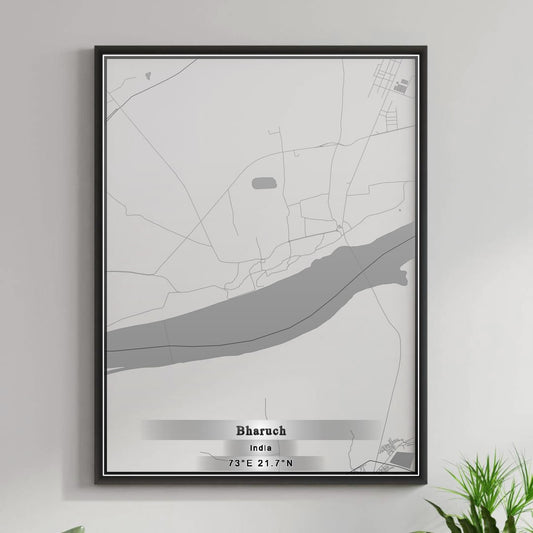 ROAD MAP OF BHARUCH, INDIA BY MAPBAKES