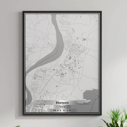 ROAD MAP OF BHATPARA, INDIA BY MAPBAKES