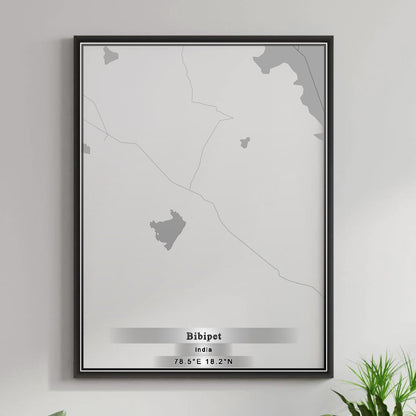 ROAD MAP OF BIBIPET, INDIA BY MAPBAKES