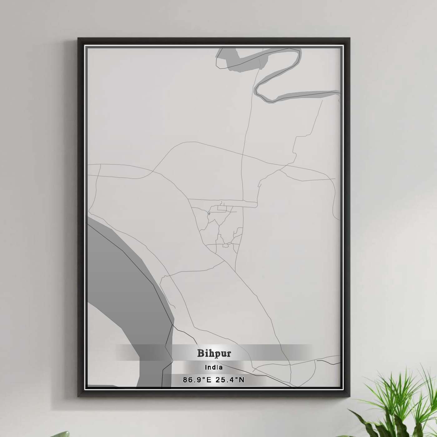 ROAD MAP OF BIHPUR, INDIA BY MAPBAKES