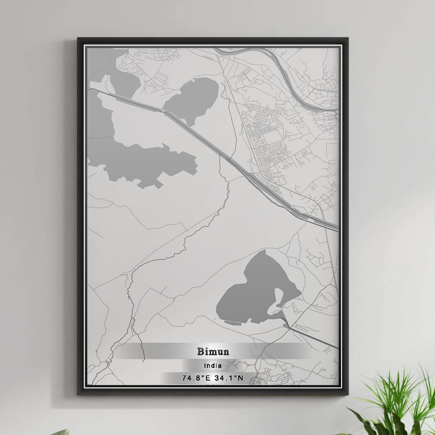 ROAD MAP OF BIMUN, INDIA BY MAPBAKES