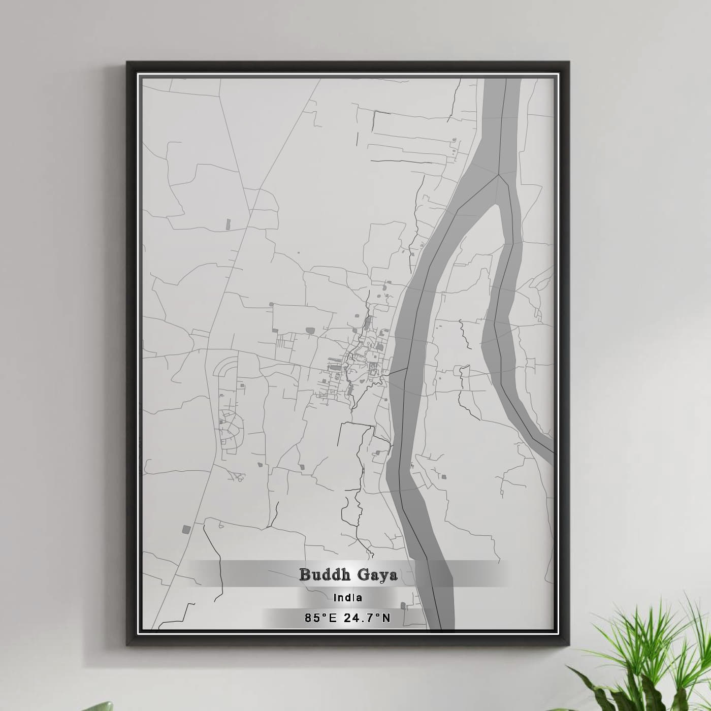 ROAD MAP OF BUDDH GAYA, INDIA BY MAPBAKES