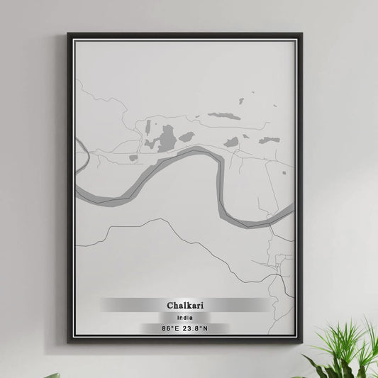 ROAD MAP OF CHALKARI, INDIA BY MAPBAKES