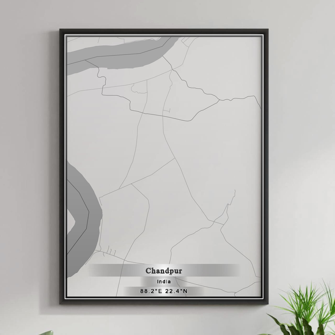 ROAD MAP OF CHANDPUR , INDIA BY MAPBAKES