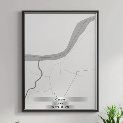 ROAD MAP OF CHAUSA, INDIA BY MAPBAKES