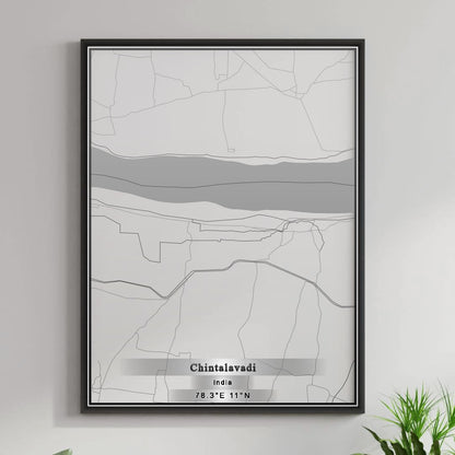 ROAD MAP OF CHINTALAVADI, INDIA BY MAPBAKES