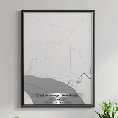 ROAD MAP OF DARIKRISHNANAGAR WEST BENGAL, INDIA BY MAPBAKES