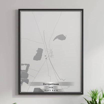 ROAD MAP OF DEVIPATTINAM, INDIA BY MAPBAKES