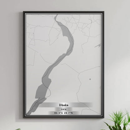 ROAD MAP OF DHAKA, INDIA BY MAPBAKES