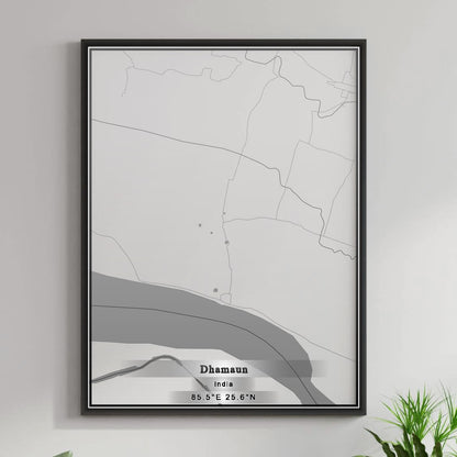 ROAD MAP OF DHAMAUN, INDIA BY MAPBAKES