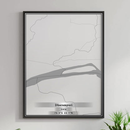 ROAD MAP OF DHARAMPURI, INDIA BY MAPBAKES