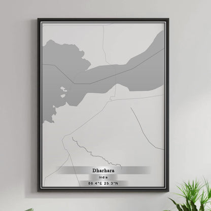 ROAD MAP OF DHARHARA, INDIA BY MAPBAKES