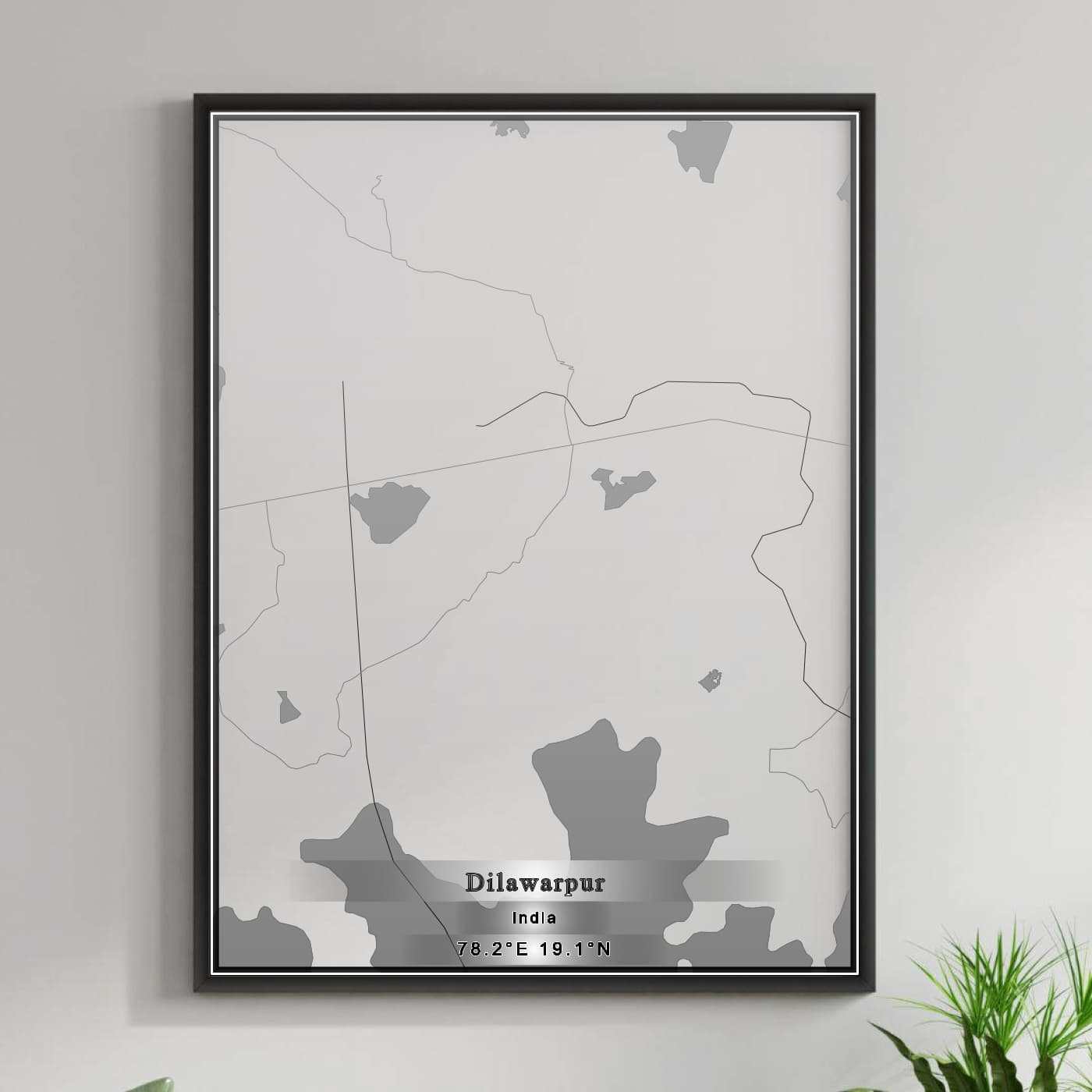 ROAD MAP OF DILAWARPUR, INDIA BY MAPBAKES