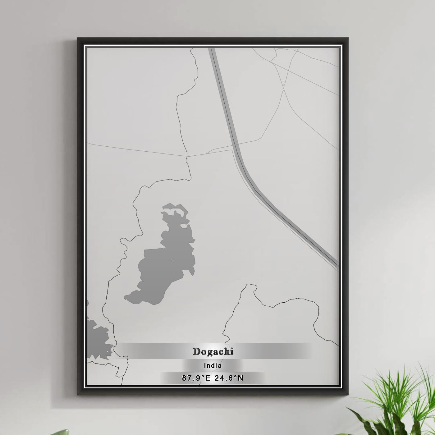 ROAD MAP OF DOGACHI, INDIA BY MAPBAKES