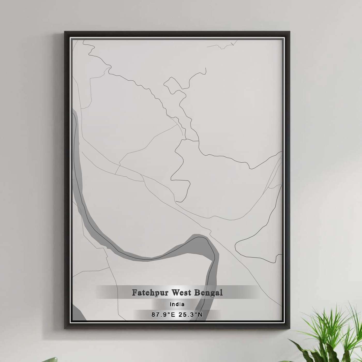 ROAD MAP OF FATEHPUR WEST BENGAL, INDIA BY MAPBAKES