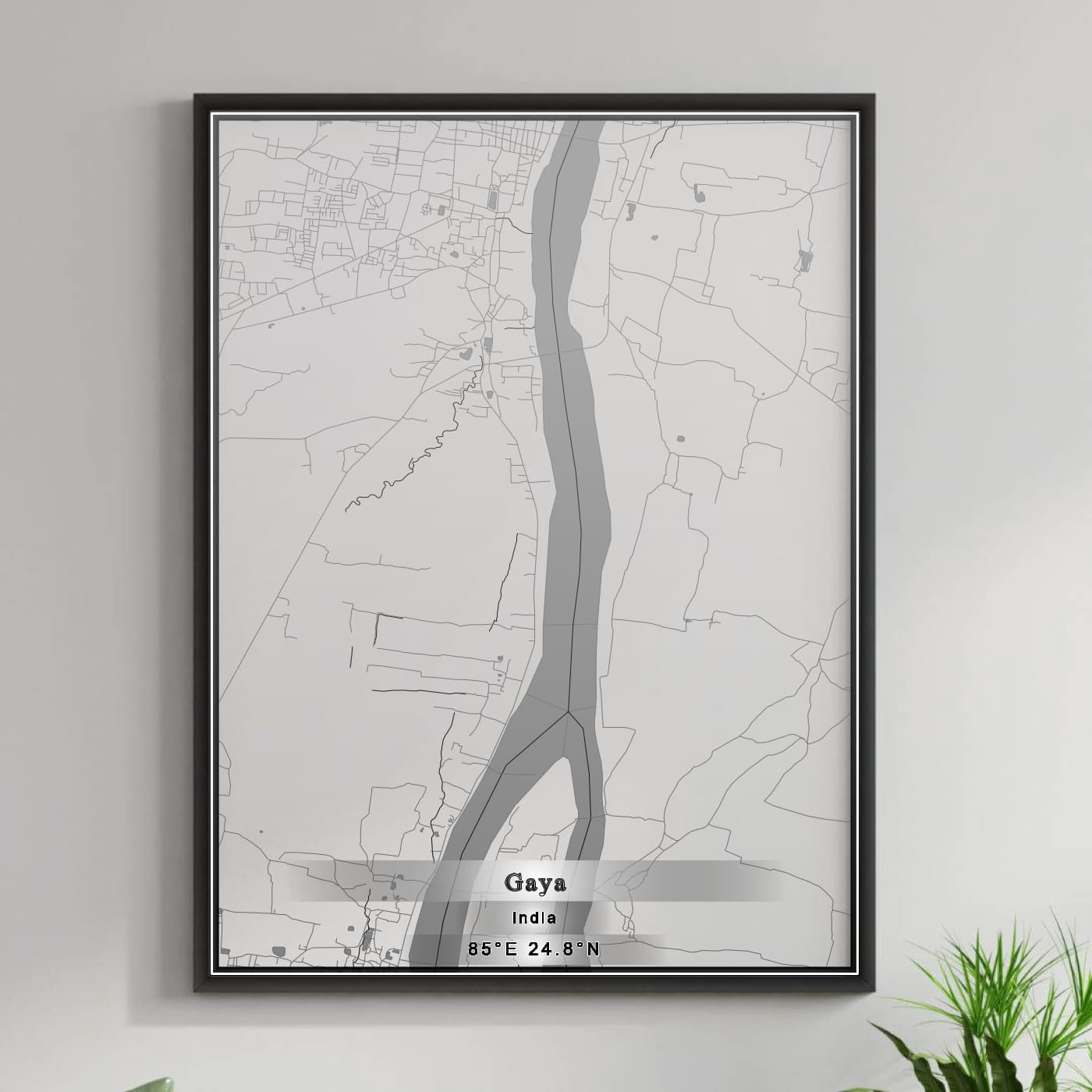 ROAD MAP OF GAYA, INDIA BY MAPBAKES